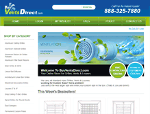 Tablet Screenshot of buyventsdirect.com